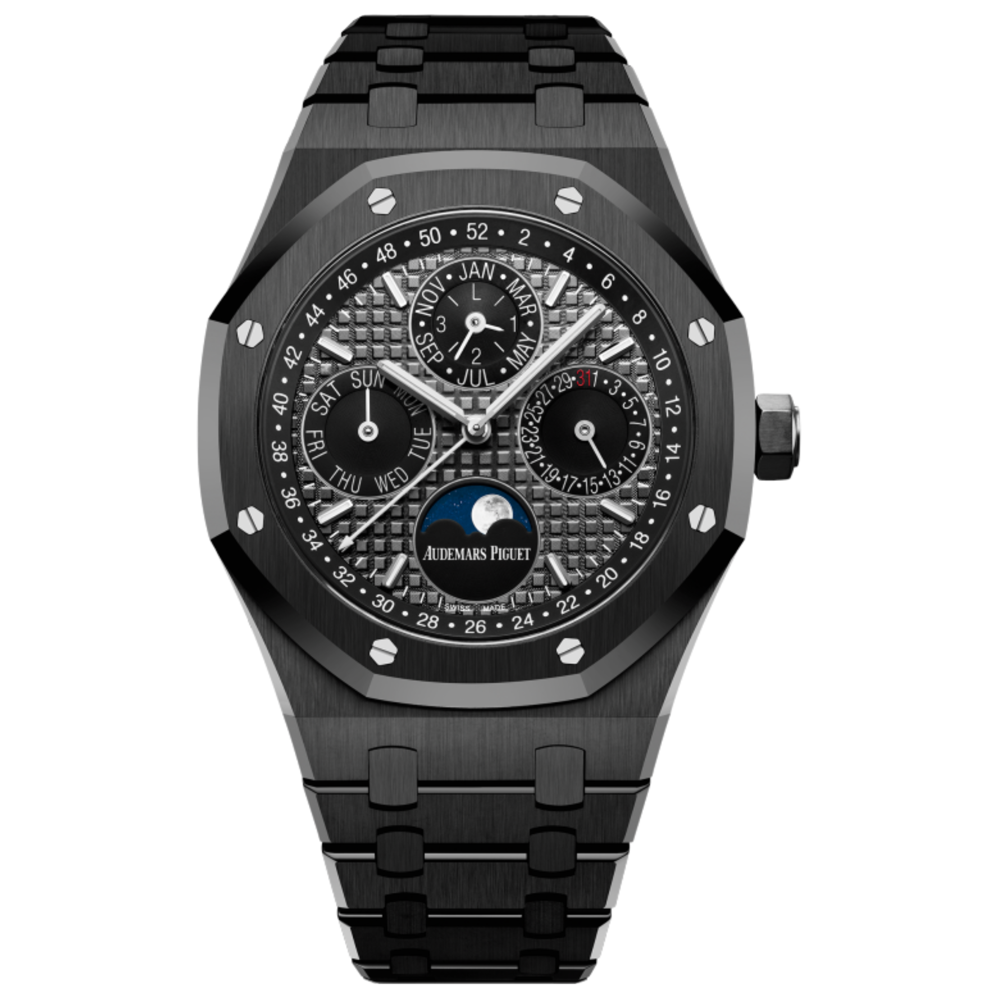 Audemars Piguet Royal Oak Perpetual Calendar Ref. 26579CE.OO.1225CE.01 41MM Black Ceramic Slate Grey Dial