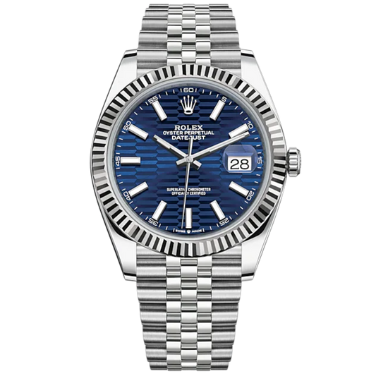 Rolex Datejust Ref. 126334 41MM Stainless Steel Blue Motif Dial