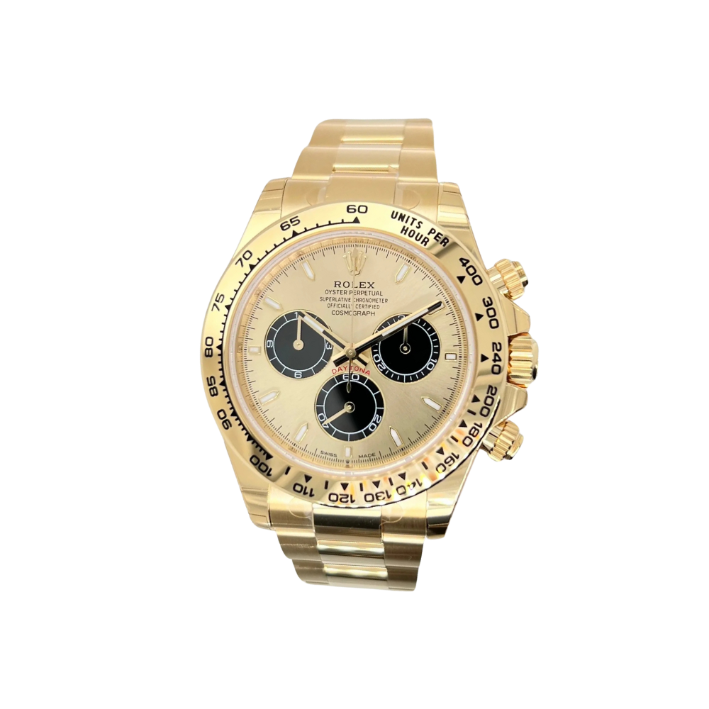 Rolex Daytona Ref. 126508 Yellow Gold Champagne Dial Black Subdials