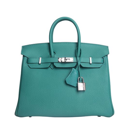 Hermes Birkin 25 Vert Verone Togo Leather
