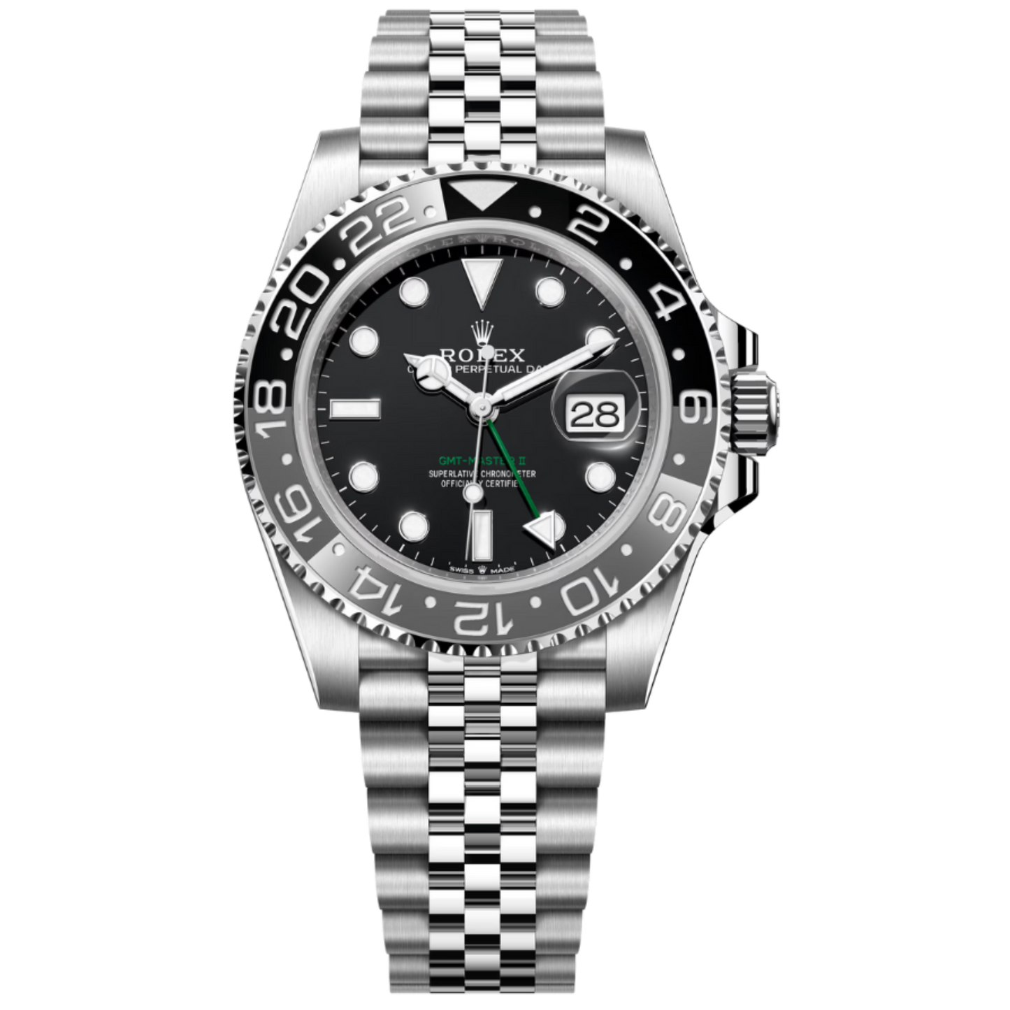 Rolex GMT MASTER-II 'Bruce Wayne" Ref. 126710GRNR in Jubilee