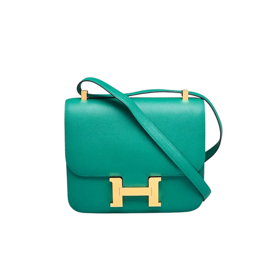 Hermes Constance 24 Vert Vertigo Evercolor Leather
