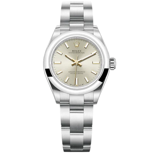 276200 28MM Oyster Perpetual Silver Dial on Oyster