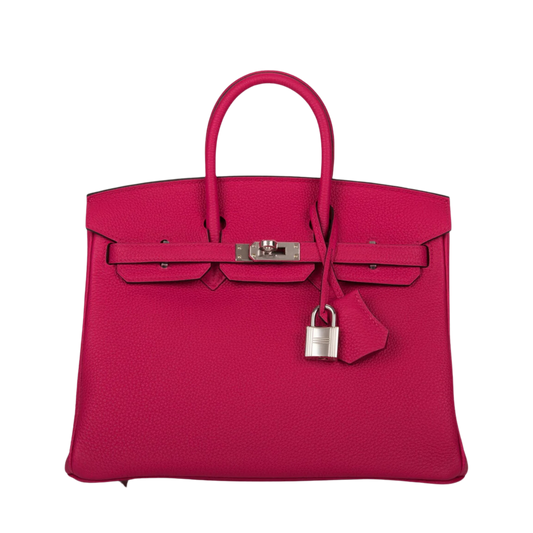 Hermes Birkin 25 Rose Mexico Togo Leather