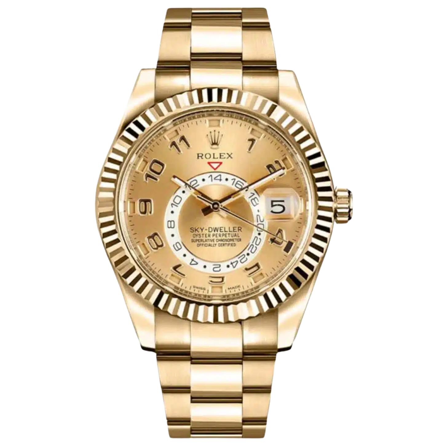 Rolex Skydweller Ref. 326938 Yellow Gold Champagne Dial