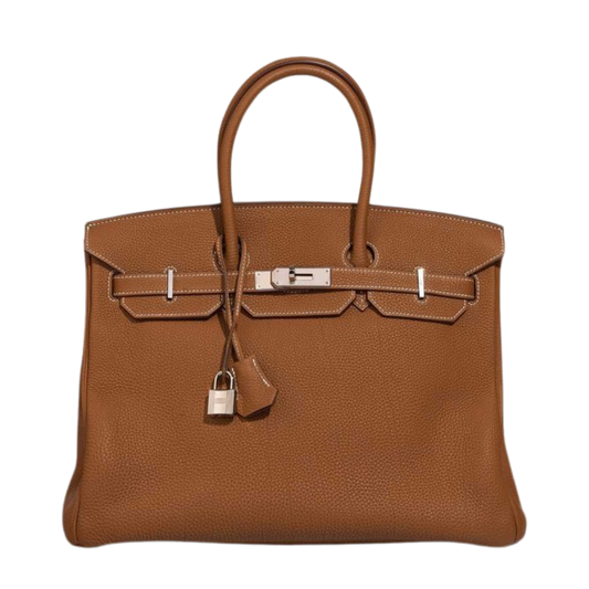 Hermes Birkin 35 Gold Clemence Leather