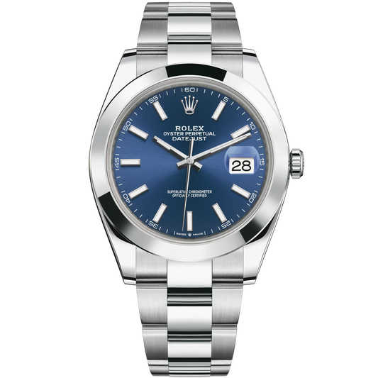 Rolex Datejust Ref. 126300 Blue Stick Dial on Oyster
