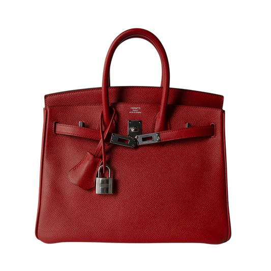 Hermes Birkin 25 Rouge Casaque Epsom Leather