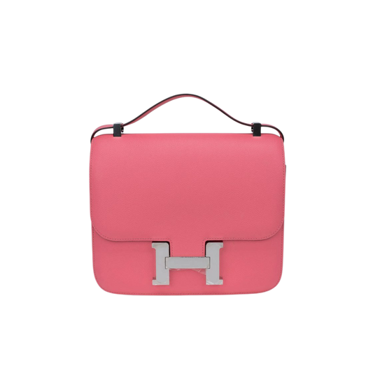 Hermes Constance 24 Rose Azalee Evercolor Leather