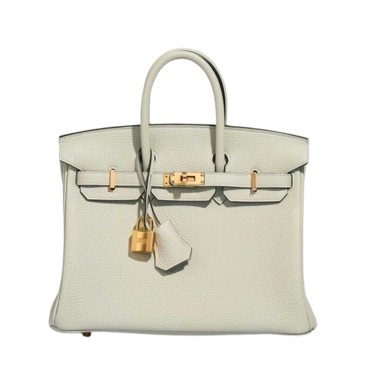 Hermes Birkin 25 Gris Neve Togo Leather