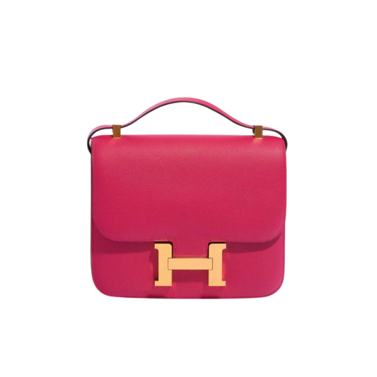 Hermes Constance 24 Rose Mexico Evercolor Leather