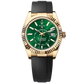 Rolex Skydweller 336238 Yellow Gold Green Dial on Oysterflex