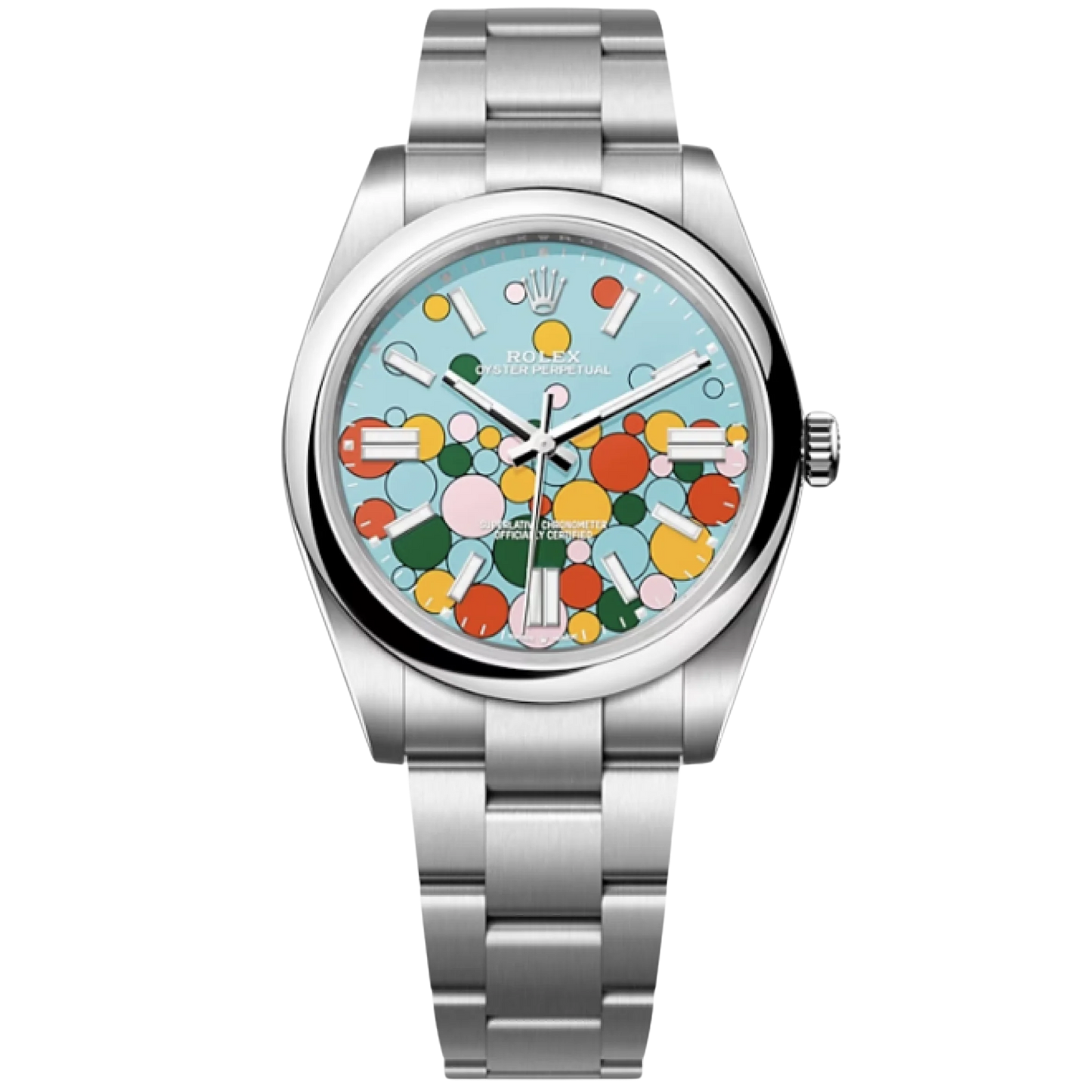 Rolex Oyster Perpetual Ref. 124300 41mm Stainless Steel Celebration Dial