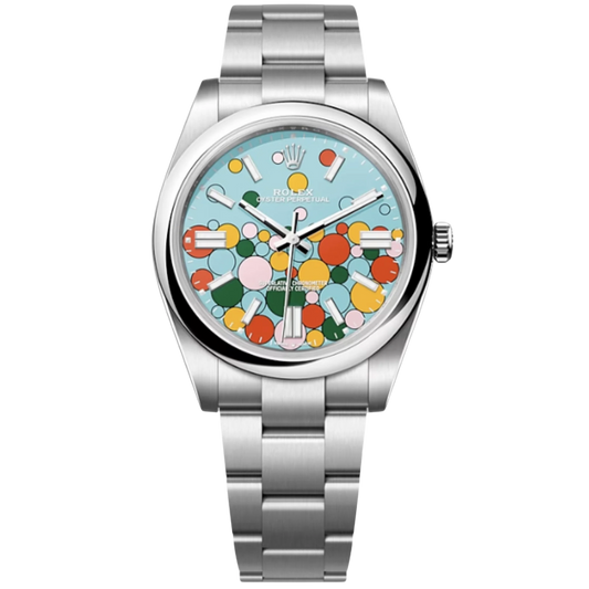 Rolex Oyster Perpetual Ref. 124300 41mm Stainless Steel Celebration Dial