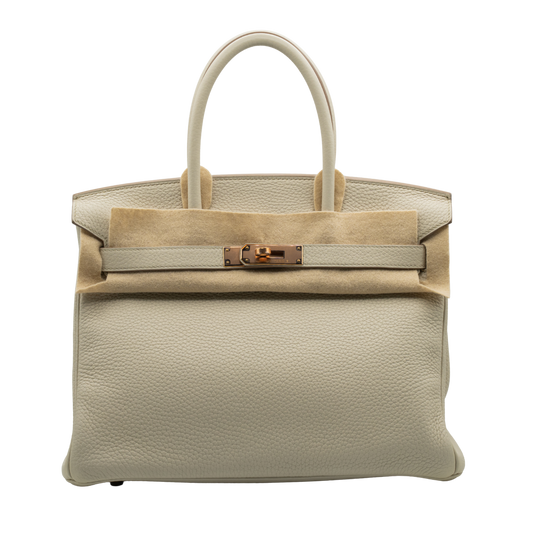 Hermes Birkin B30 Beton Leather GHW