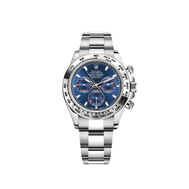 116509 White Gold Daytona Blue Dial