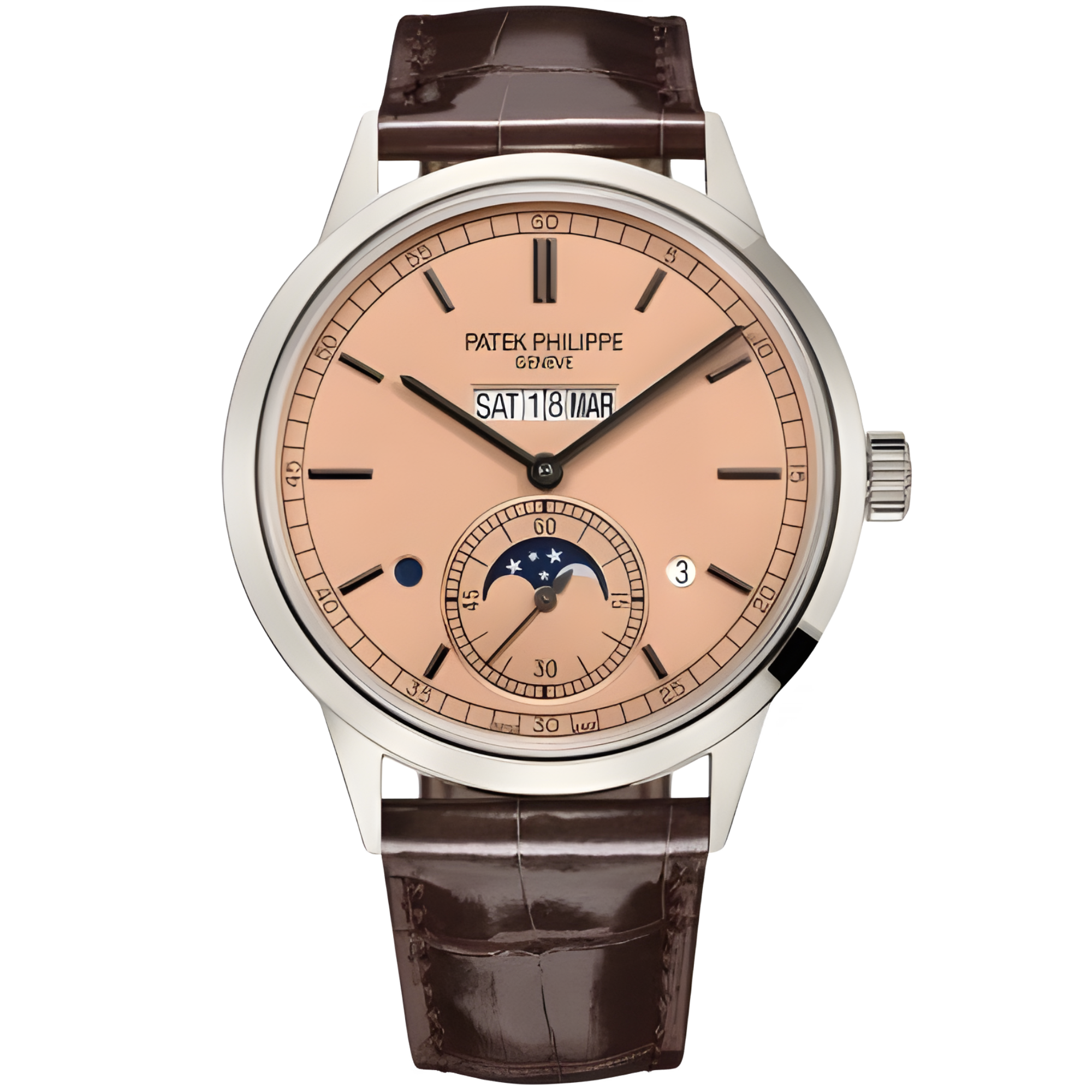 Patek Philippe Ref. 5236P Platinum Salmon Dial Perpetual Calendar