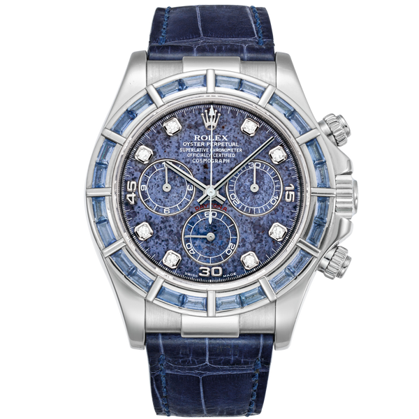 Rolex Daytona Ref. 116589SACI ⁠White Gold Baguette Bezel Sodalite