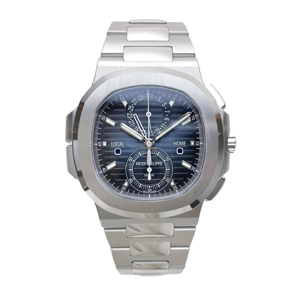 Patek Philippe Nautilus Travel Time Ref. 5990/1A Stainless Steel Blue Dial