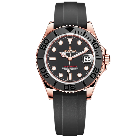 Rolex Yachtmaster Ref. 268655 37MM Rose Gold on Oysterflex Black Dial