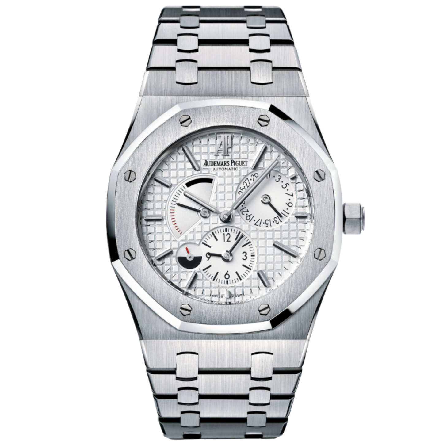 Audemars Piguet Royal Oak Dual Time Ref. 26120ST.OO.1220ST.01 39MM Stainless Steel White Dial