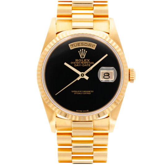 Rolex Day-Date Yellow Gold, Onyx Dial