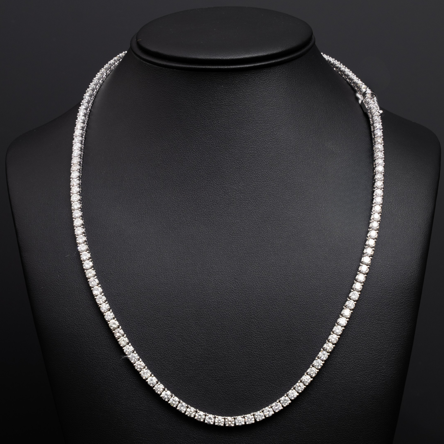 Tennis Chain - 14KT WG - 61 Grams - 25 Total Carat Weight - 135 Stones - 18 Pointer - 22 Inches