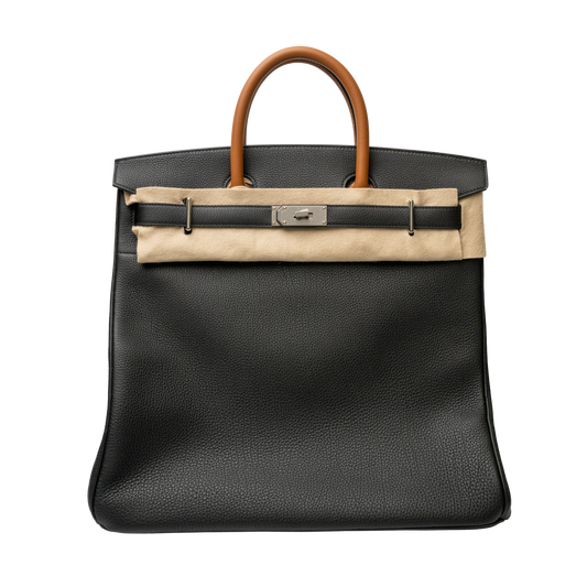 Hermes HAC 40 Black and Gold Togo PHW