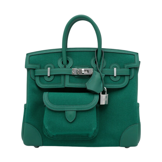 Hermes Birkin Cargo Canvas and Leather Vert Verone