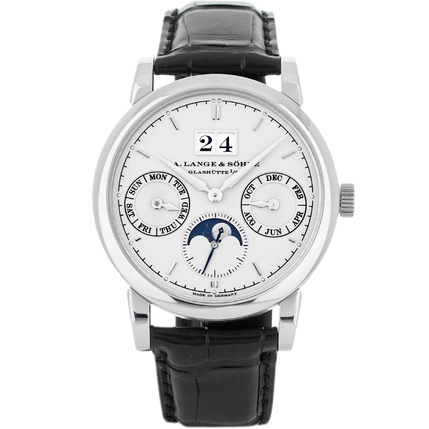 A Lange And Sohne 330.026 Saxonia Annual Calendar White Dial