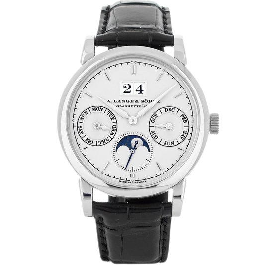 A Lange And Sohne 330.026 Saxonia Annual Calendar White Dial