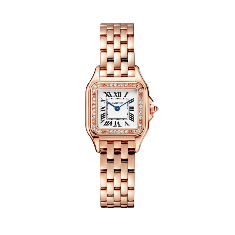 PANTHERE DE CARTIER 30 MM 18K ROSE GOLD WITH SILVER DIAL