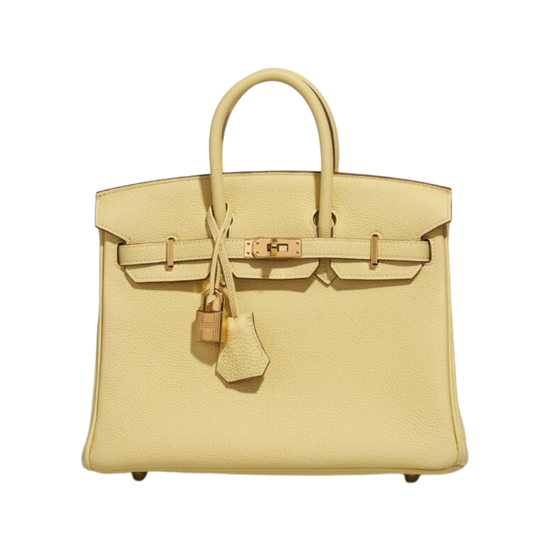 Hermes Birkin 25 Jaune Poussin Togo Leather