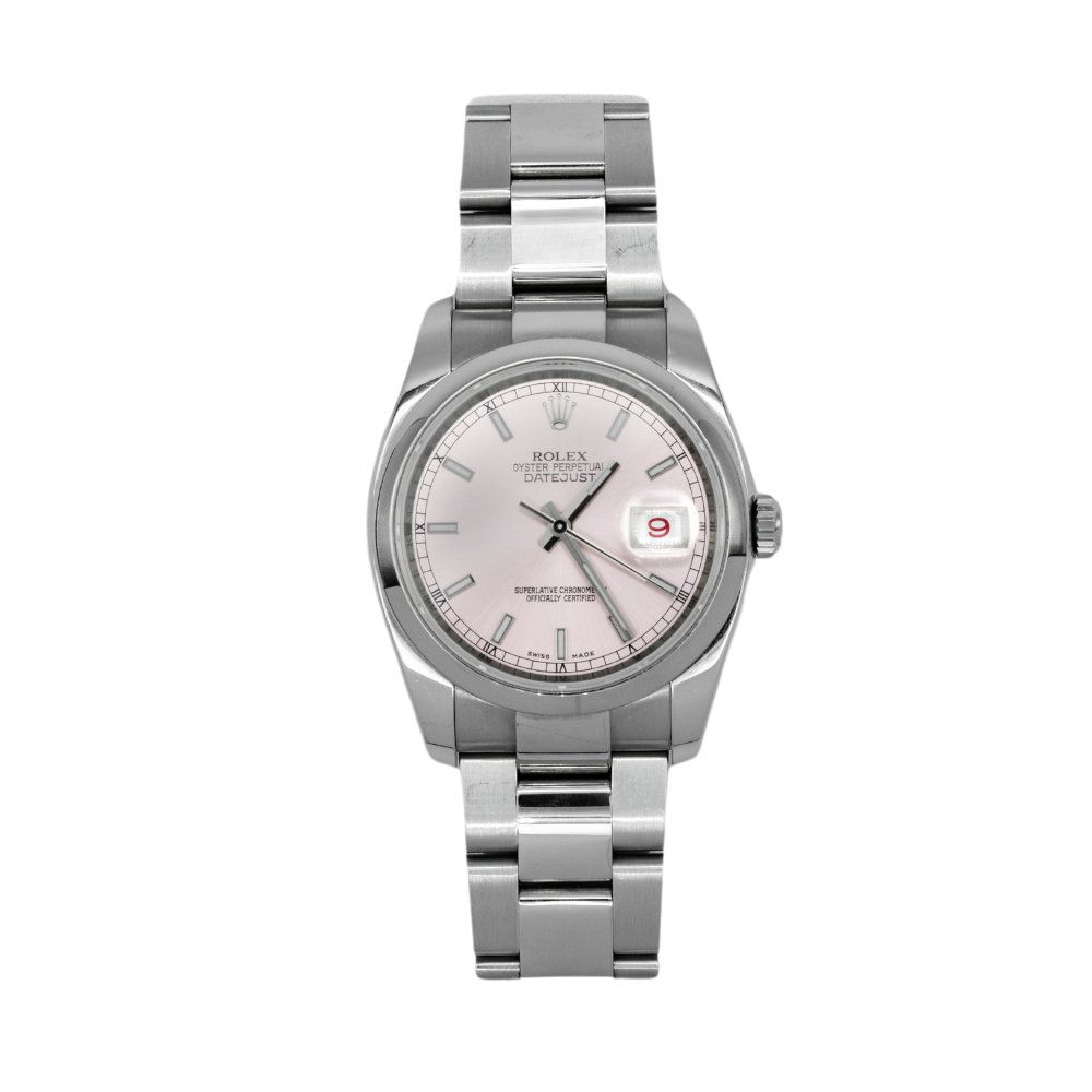 Rolex Datejust Ref. 116200 36MM Stainless Steel Pink Dial 2014