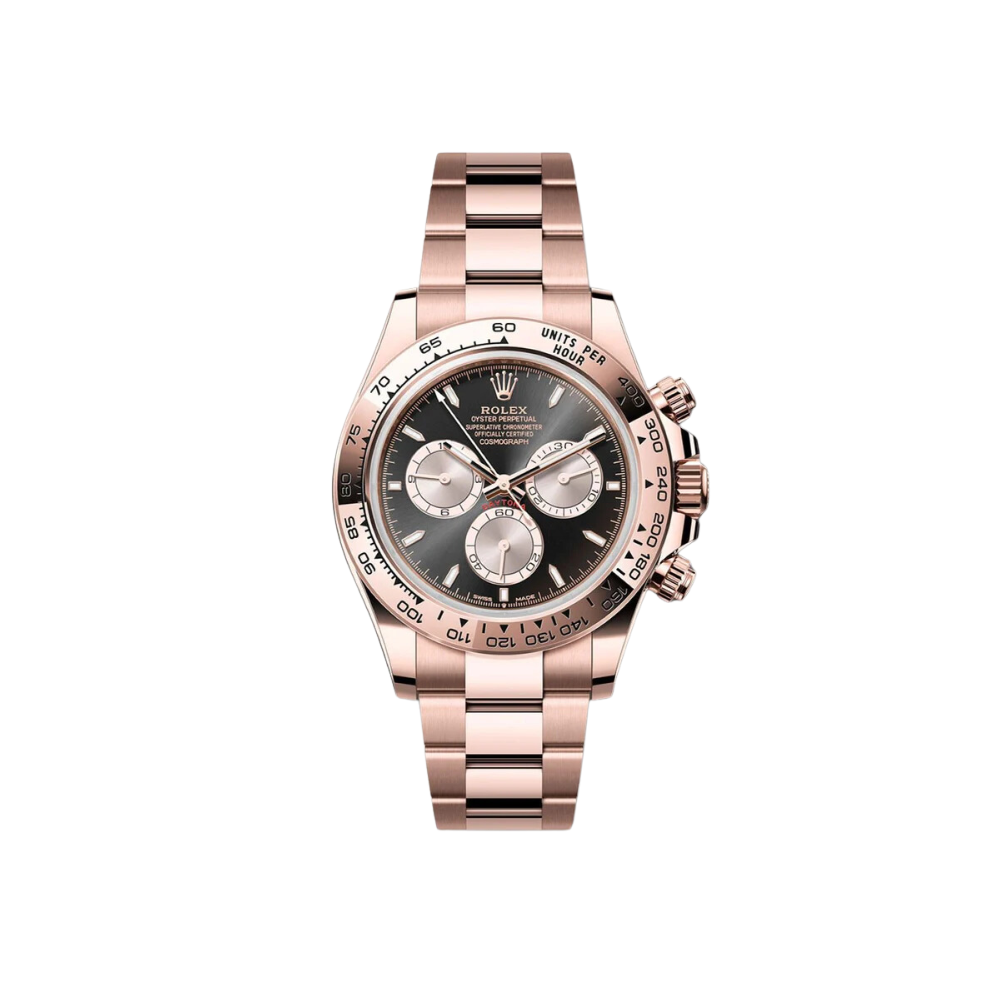 Rolex Daytona Ref. 126505 Rose Gold  Black Dial with Silver Subdials