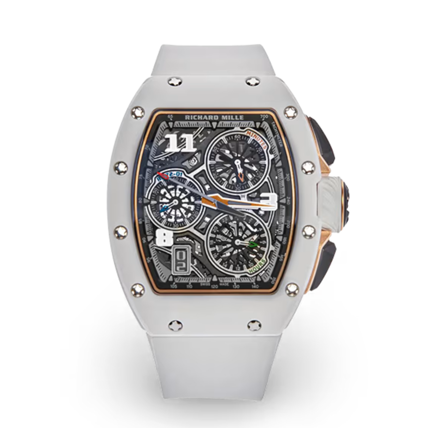 Richard Mille RM72-01 White Ceramic Flyback Chronograph