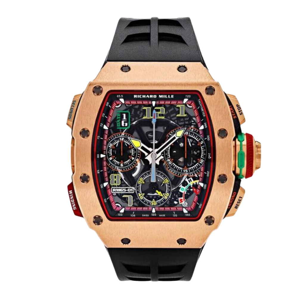 Richard Mille RM65-01 Rose Gold/CA (Carbon Sides) Split Second Chronograph