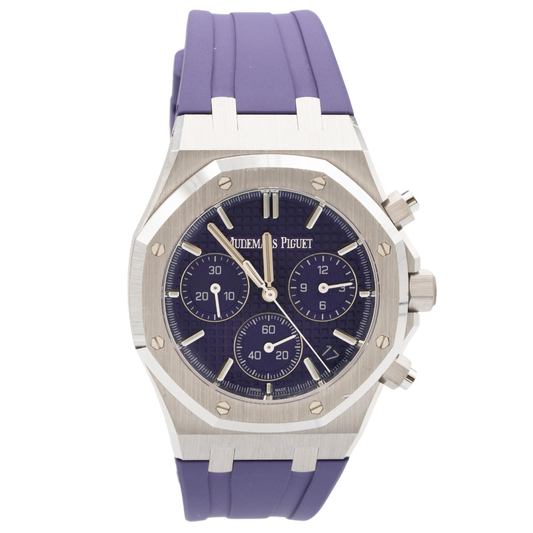 Audemars Piguet Royal Oak Chronograph Ref. 26240BC.00.1320BC.01 41MM White Gold Purple Dial "Murtoli Sepcial Edition"