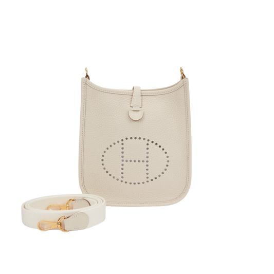 Hermes Evelyne TPM Craie Clemence Leather