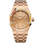 Audemars Piguet Royal Oak Ref. 15451OR.YY.1256OR.01 37MM Rose Gold Champagne Dial with Gemset Orange Sapphire Gradient Bezel
