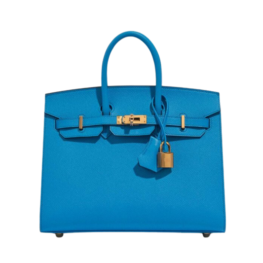 Hermes Birkin 25 Blue Frida Epsom Leather