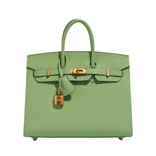 Hermes Birkin 25 Vert Criquet Epsom Leather