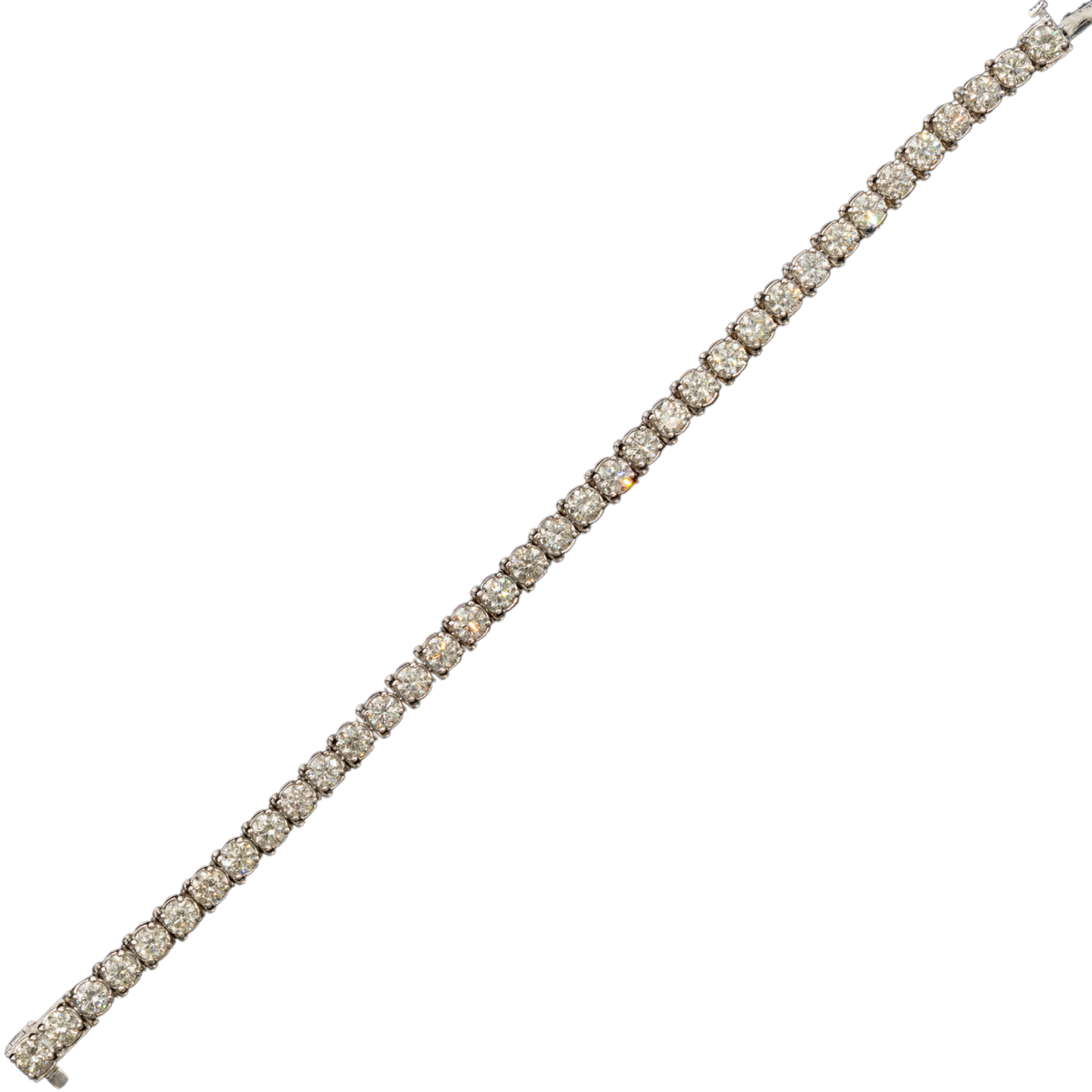 Tennis Bracelet - 14K WG - 13.39 TW - 36 Stones - 8 inch - 37PT AVG