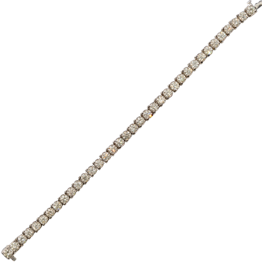 Tennis Bracelet - 14K WG - 13.39 TW - 36 Stones - 8 inch - 37PT AVG