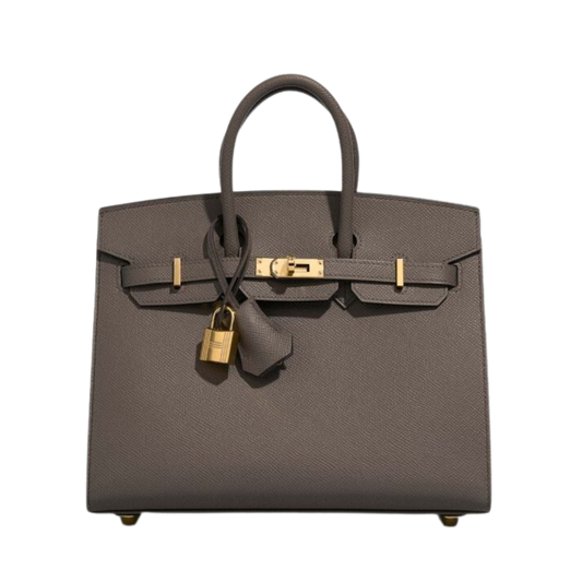 Hermes Birkin 25 Gris Etain Epsom Leather