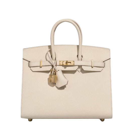 Hermes Birkin 25 Craie Epsom Leather