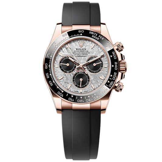 Rolex Daytona 126515LN 40mm Rose Gold on Oysterflex Meteorite Dial