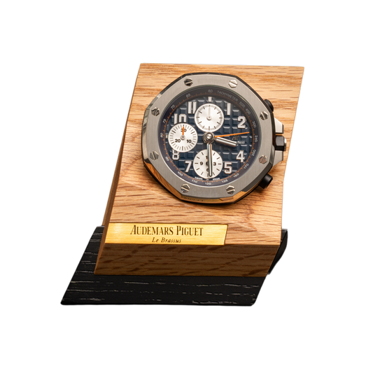 Audemars Piguet Royal Oak Desk Clock Blue Dial/White Subdials