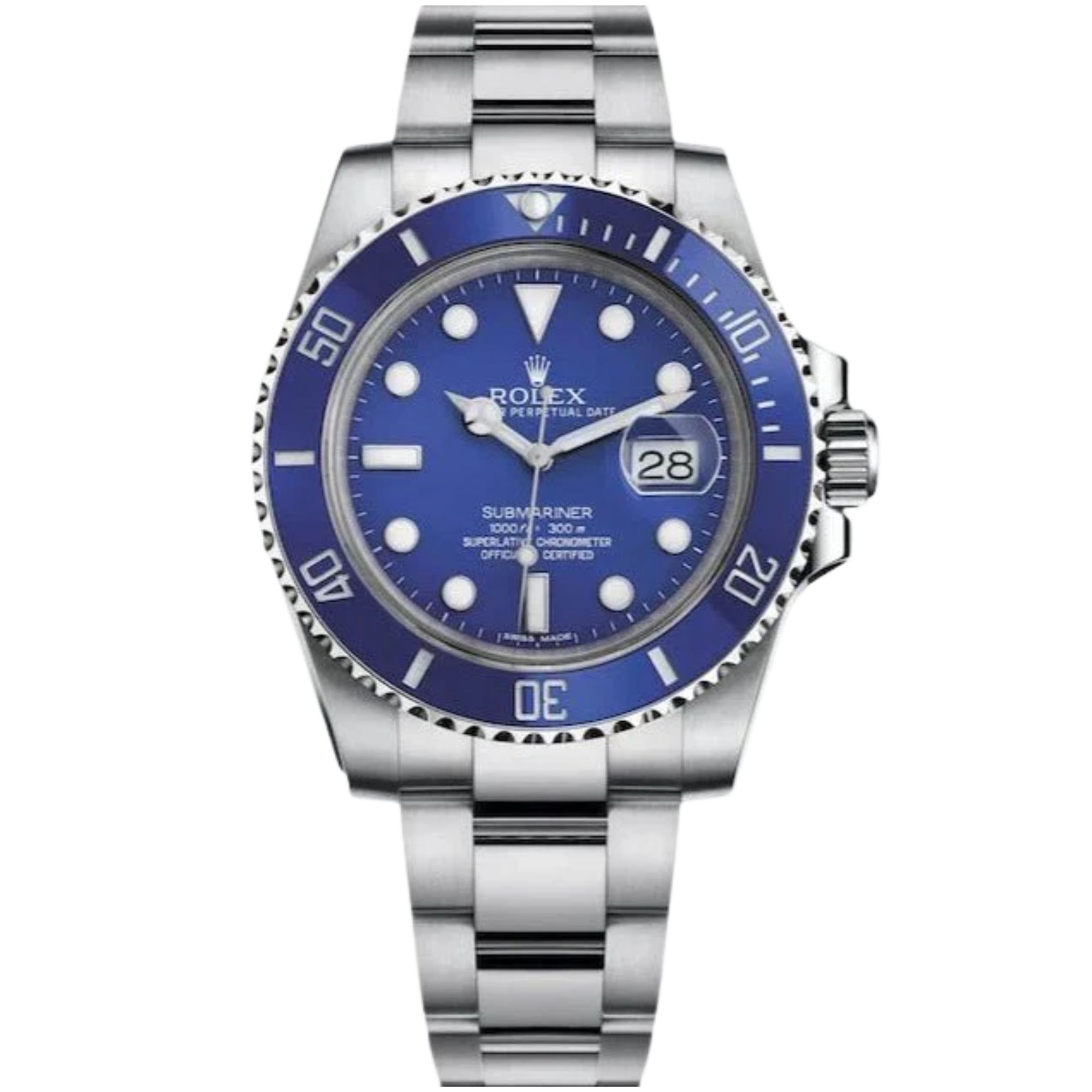 Rolex Submariner “Smurf” Ref. 116619LB 40MM White Gold With Blue Ceramic Bezel & Dial