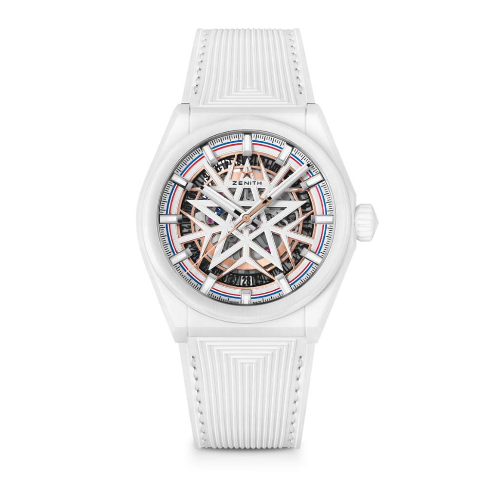 Zenith Defy Classic Skeleton 49.9002.670-1/02.R796  41mm White Ceramic Skeleton Dial